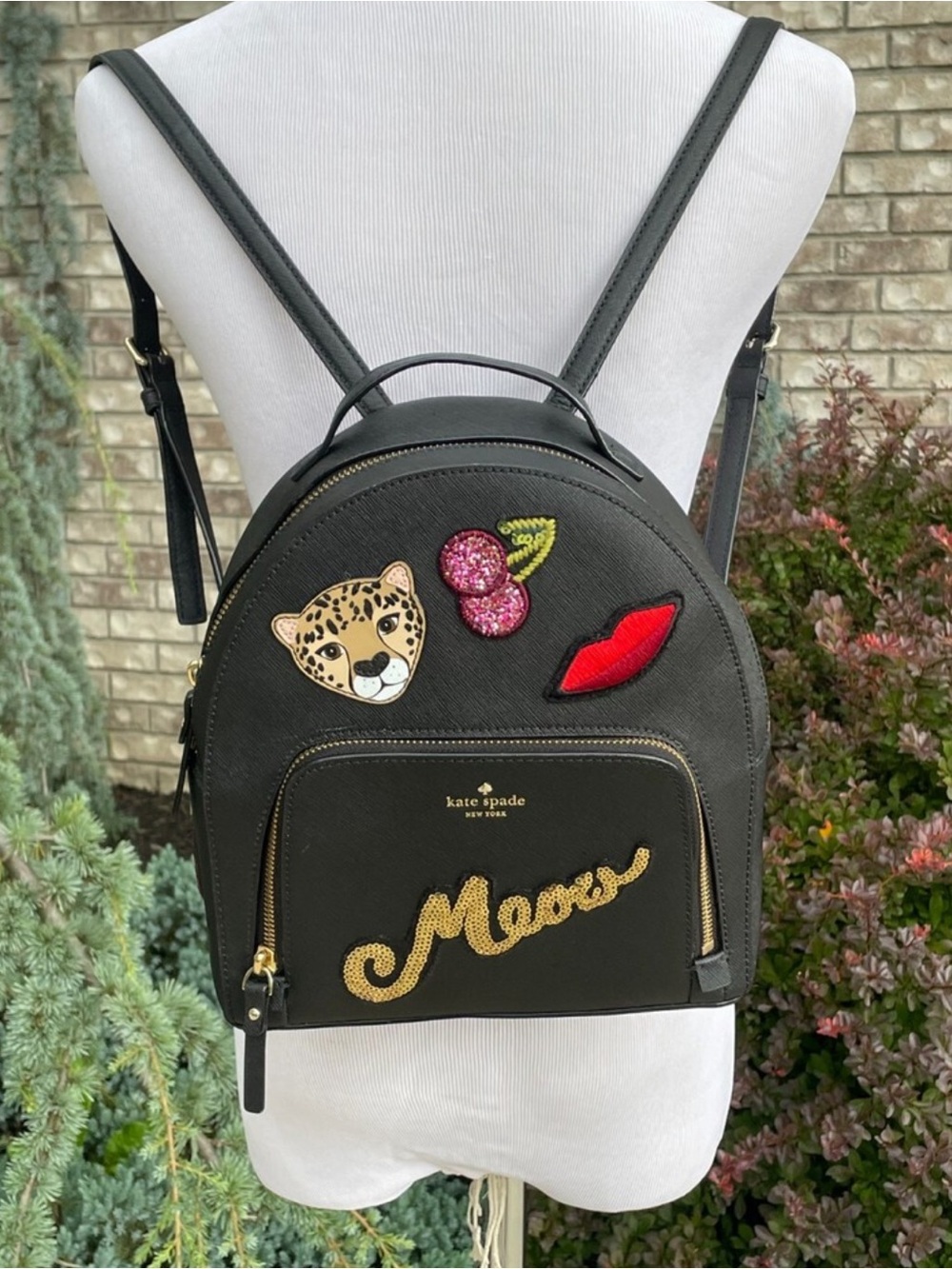 Kate Spade Meow Run Wild Leopard Tomi Backpack